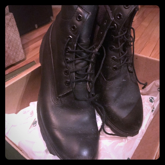 size 13 black timberland boots